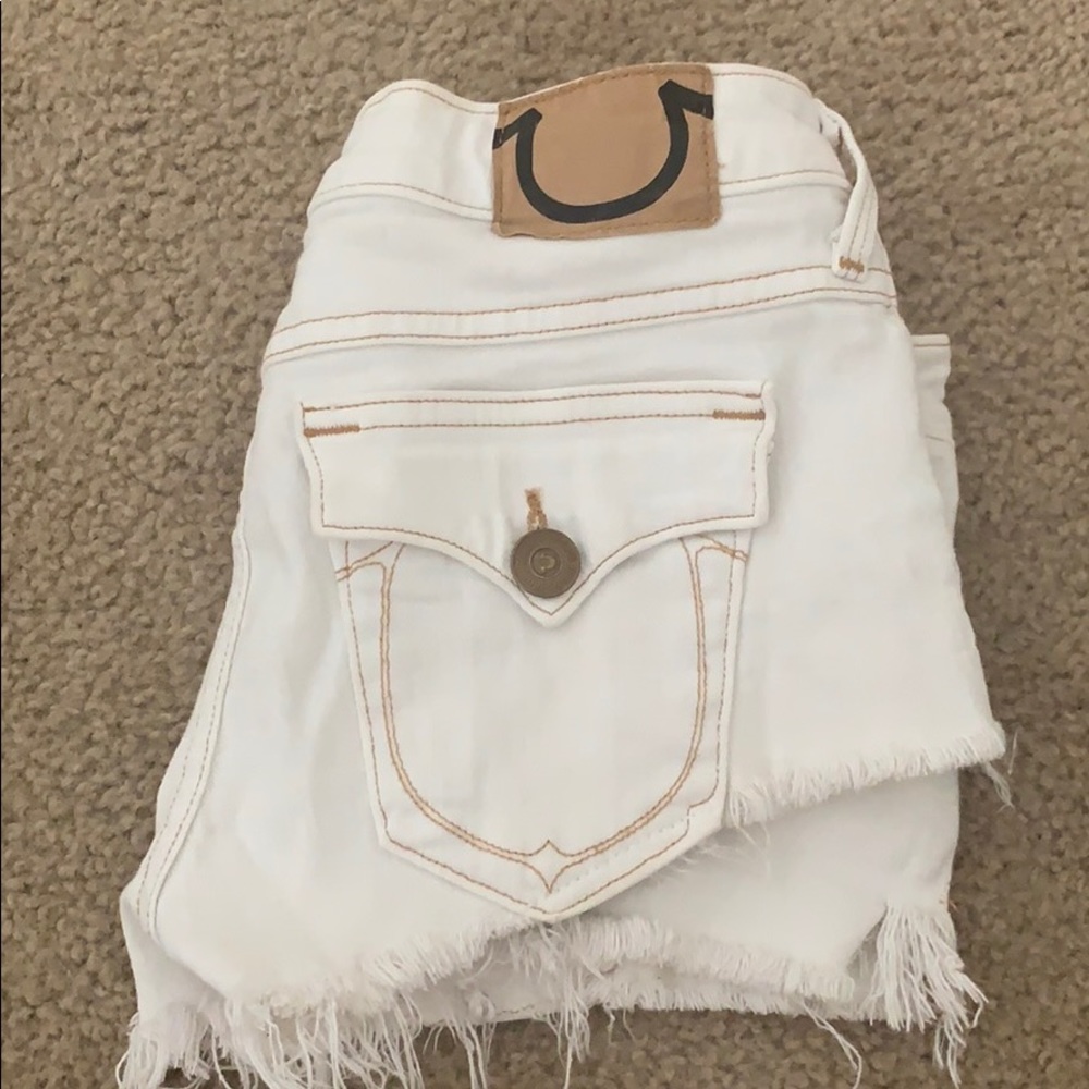 White-True Religion Shorts -27